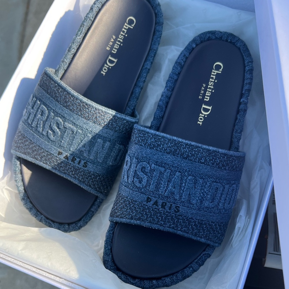 Dior jean sandals authentic
